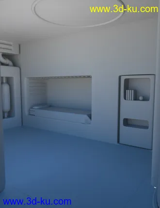 3D打印模型Sci-Fi Starship Quarters Volume 2的图片