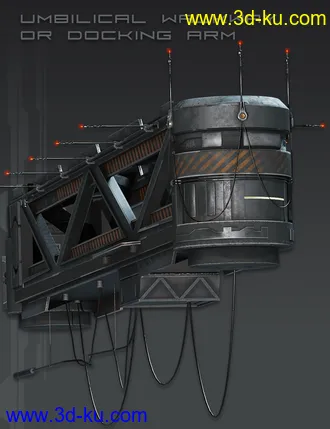 3D打印模型Sci-Fi Wall的图片