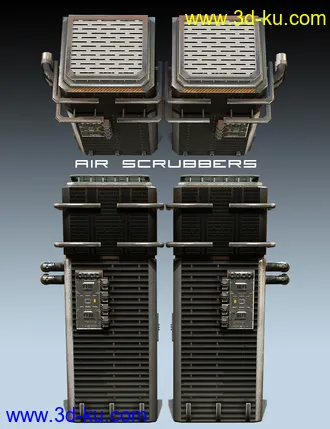 3D打印模型Sci-Fi Wall的图片