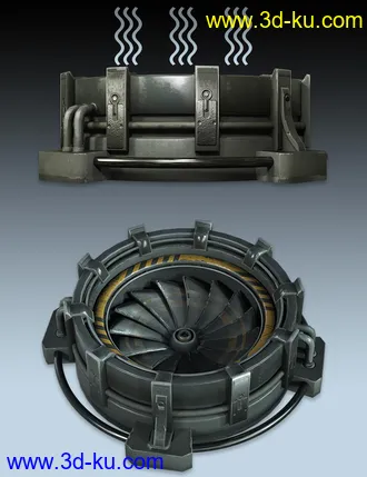 3D打印模型Sci-Fi Wall的图片