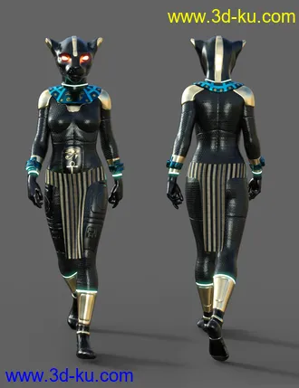 3D打印模型Scifi Egyptian Outfit For Genesis 8 Females(s)的图片