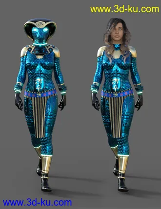 3D打印模型Scifi Egyptian Outfit For Genesis 8 Females(s)的图片