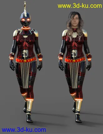 3D打印模型Scifi Egyptian Outfit For Genesis 8 Females(s)的图片