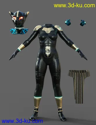 3D打印模型Scifi Egyptian Outfit For Genesis 8 Females(s)的图片