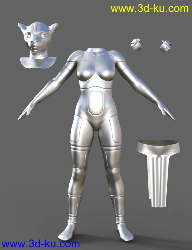 Scifi Egyptian Outfit For Genesis 8 Females(s)模型的图片7