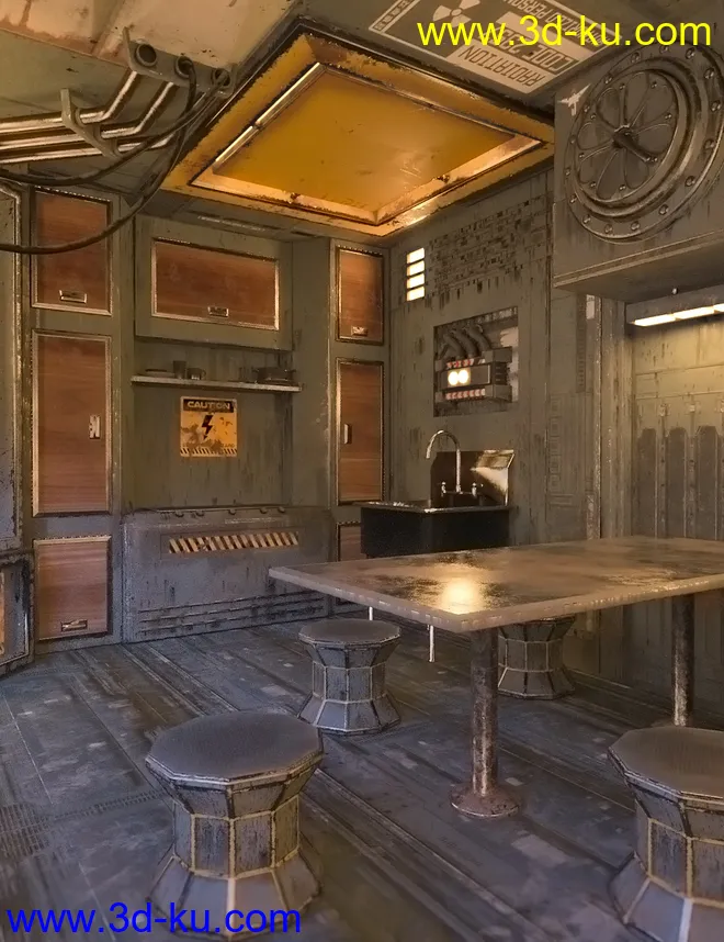 SciFi Living Galley模型的图片1