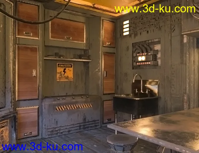 SciFi Living Galley模型的图片2