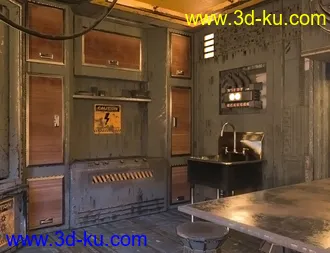 3D打印模型SciFi Living Galley的图片