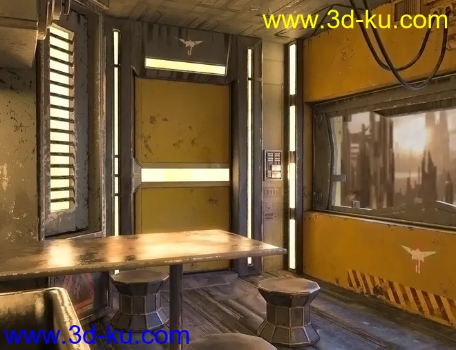 SciFi Living Galley模型的图片4