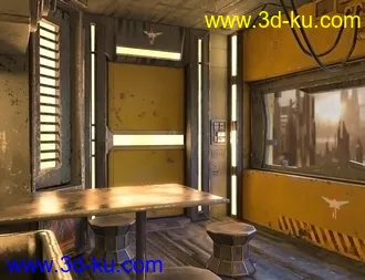 3D打印模型SciFi Living Galley的图片