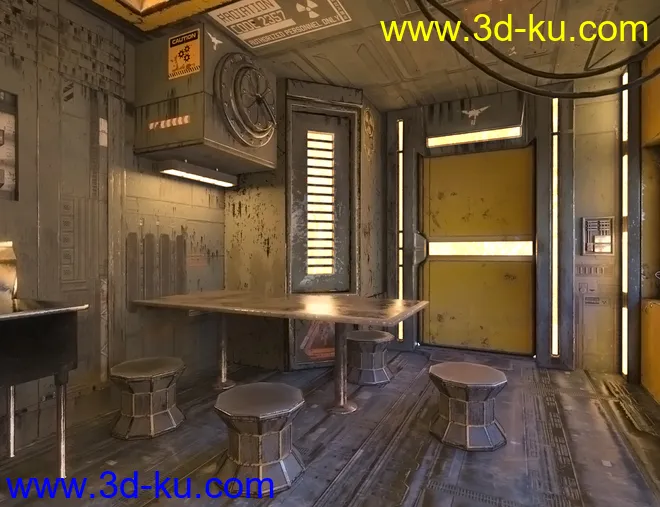 SciFi Living Galley模型的图片5