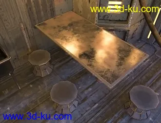 3D打印模型SciFi Living Galley的图片