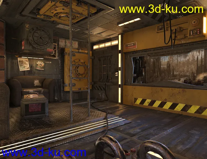SciFi Living Room模型的图片4