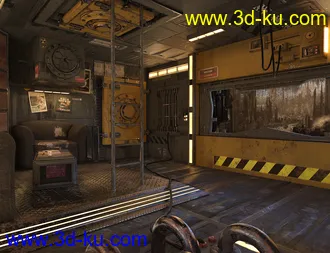 3D打印模型SciFi Living Room的图片