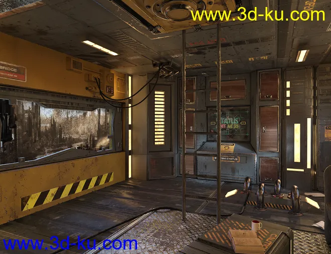 SciFi Living Room模型的图片5