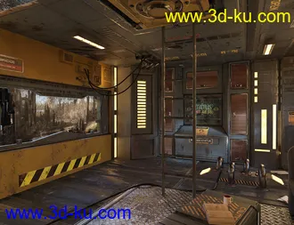 3D打印模型SciFi Living Room的图片