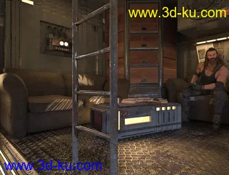 3D打印模型SciFi Living Room的图片