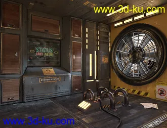 3D打印模型SciFi Living Room的图片