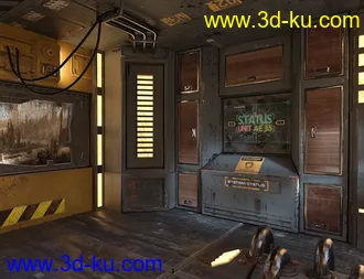 3D打印模型SciFi Living Room的图片