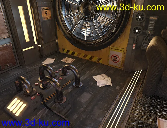 SciFi Living Room模型的图片10