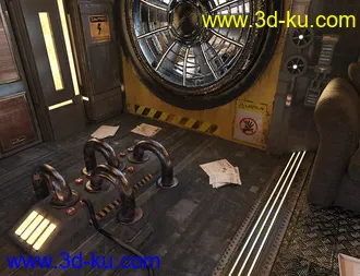 3D打印模型SciFi Living Room的图片