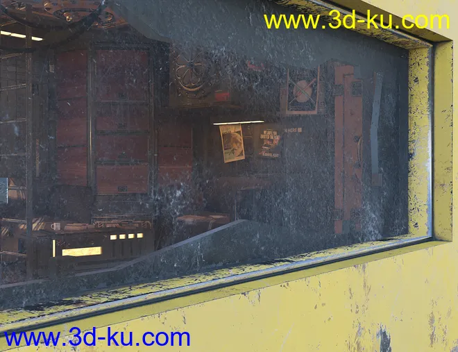 SciFi Living Room模型的图片15