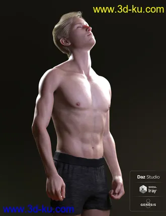 3D打印模型Sebastian for Genesis 8 Male的图片