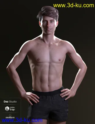 3D打印模型Sebastian for Genesis 8 Male的图片