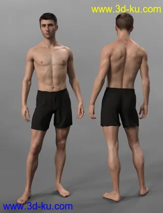 3D打印模型Sebastian for Genesis 8 Male的图片