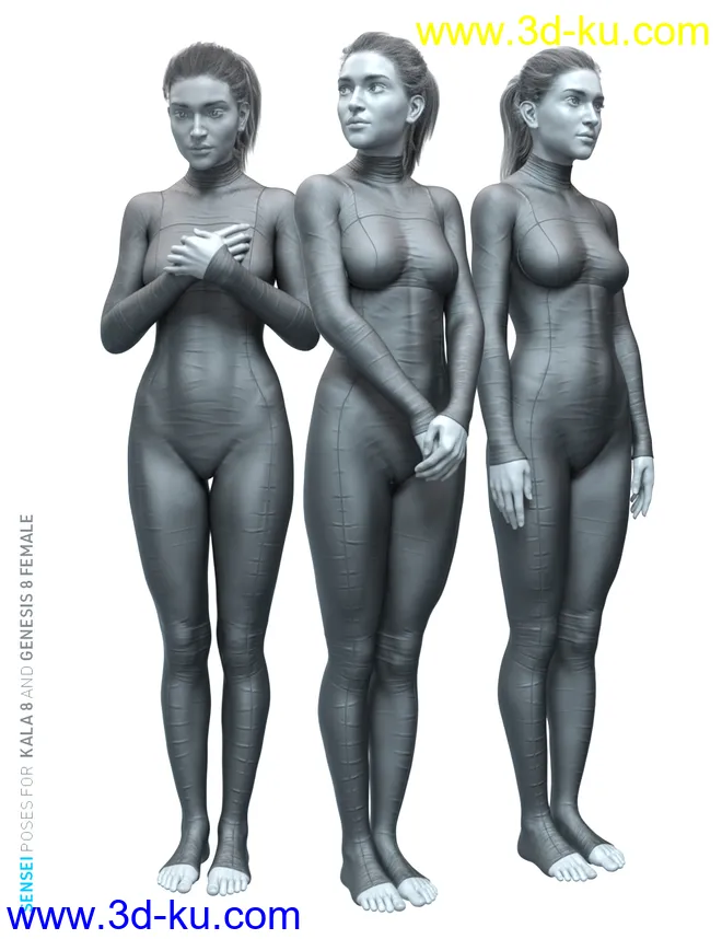 Sensei Poses for Kala 8 and Genesis 8 Female模型的图片2