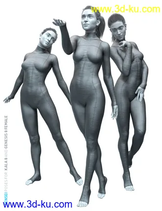 3D打印模型Sensei Poses for Kala 8 and Genesis 8 Female的图片