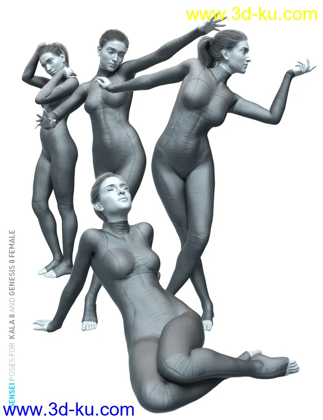 Sensei Poses for Kala 8 and Genesis 8 Female模型的图片6