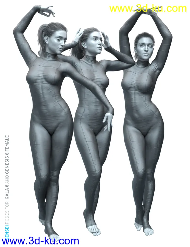 Sensei Poses for Kala 8 and Genesis 8 Female模型的图片7