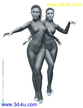 3D打印模型Sensei Poses for Kala 8 and Genesis 8 Female的图片