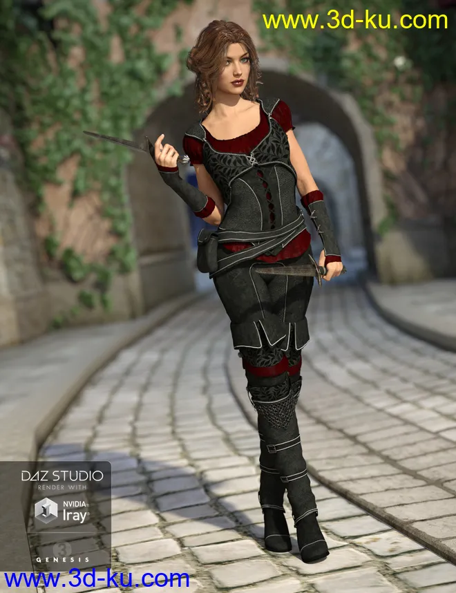 Shameless Rogue Outfit Textures模型的图片2