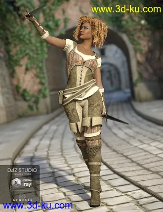 3D打印模型Shameless Rogue Outfit Textures的图片