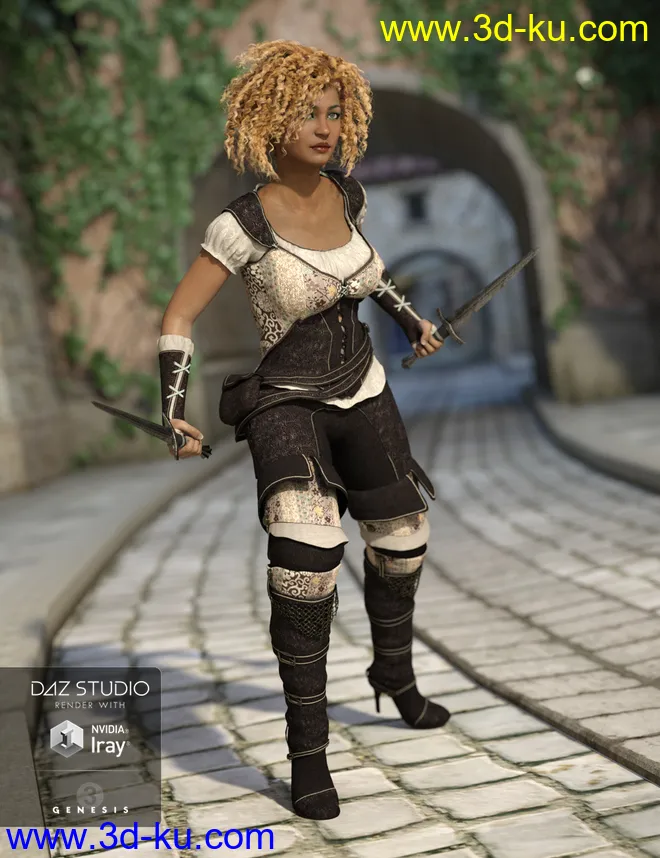 Shameless Rogue Outfit Textures模型的图片5