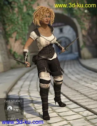 3D打印模型Shameless Rogue Outfit Textures的图片