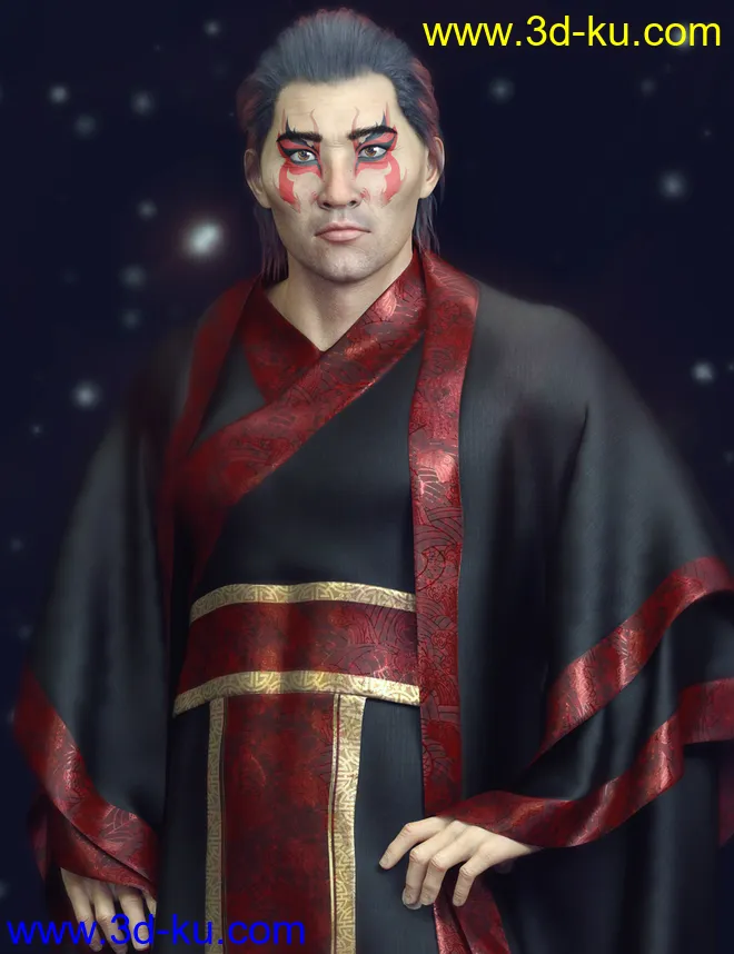 Shang For Genesis 8 Male模型的图片3