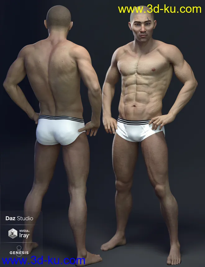 Shang For Genesis 8 Male模型的图片7