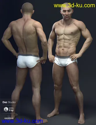 3D打印模型Shang For Genesis 8 Male的图片