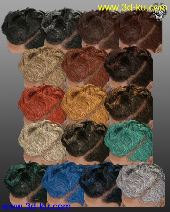 Short Classy Hair For Genesis 3 And 8 Female(s)模型的图片6