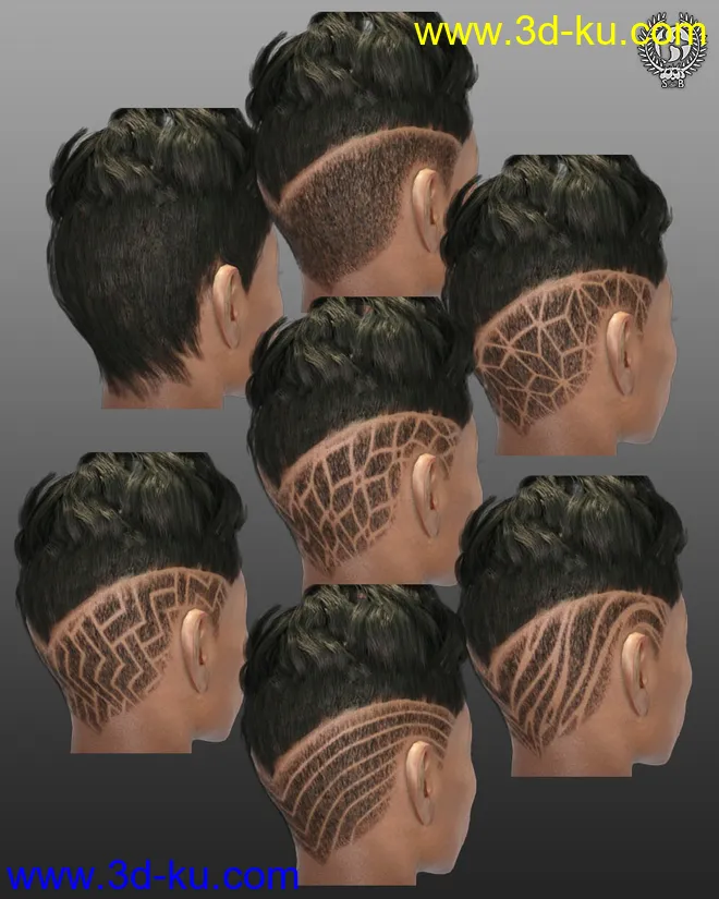Short Classy Hair For Genesis 3 And 8 Female(s)模型的图片7