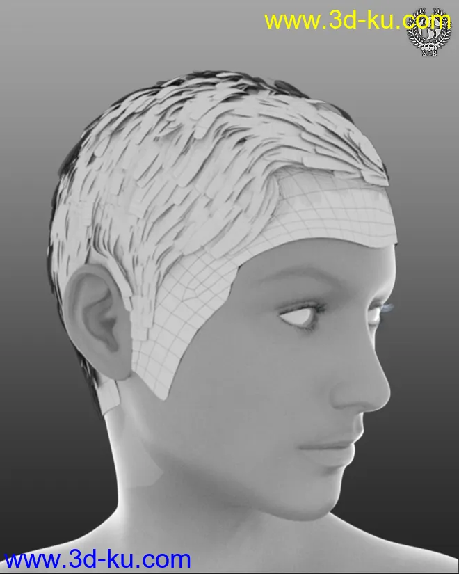 Short Classy Hair For Genesis 3 And 8 Female(s)模型的图片10