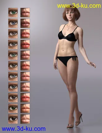 3D打印模型Sienna HD For Genesis 8 Female的图片