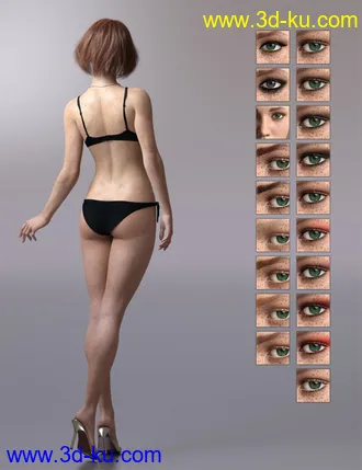 3D打印模型Sienna HD For Genesis 8 Female的图片