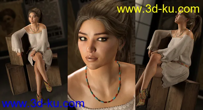 Simone HD for Genesis 8 Female模型的图片3