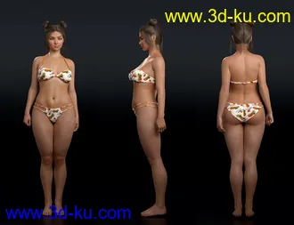 3D打印模型Simone HD for Genesis 8 Female的图片