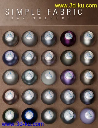 3D打印模型Simple Fabric Iray Shaders的图片