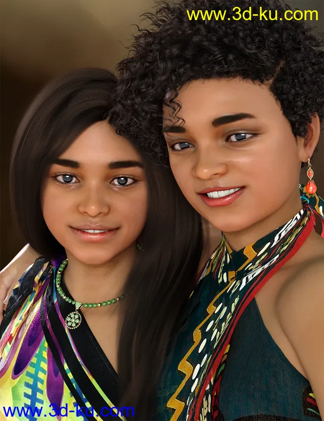 Sisters Tammie and Rachelle for Genesis 8 Female模型的图片1